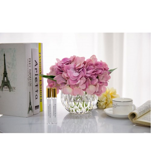 Cote Noire LHY04 绣球花透明杯-紫色-白色绣球